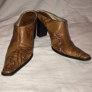 Via Spiga Boho Cowgirl Western Booties Shoes 10